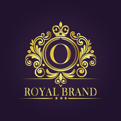 luxury gold logo concept