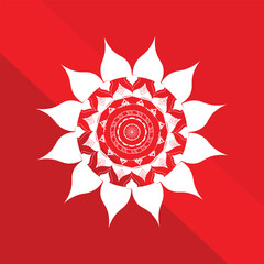 Arte de mandala colorido para decoración