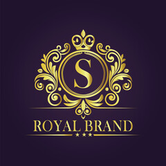 luxury gold logo concept
