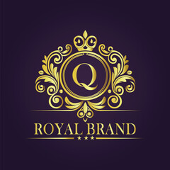 luxury gold logo concept