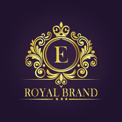 luxury gold logo concept
