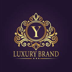 luxury gold logo concept