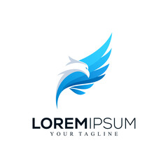Abstract eagle logo design