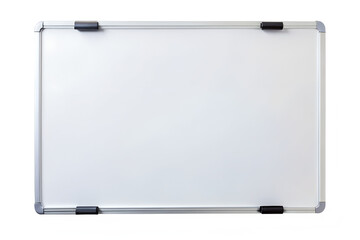 Office dry erase board blank isolated on transparent background.