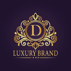 luxury gold logo concept