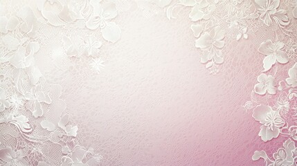 Elegant Pastel Lace Background with Intricate Floral Pattern