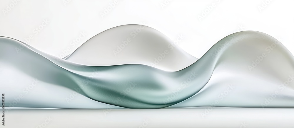 Poster fluid simplicity: an abstract depiction of soft waves in subtle shades