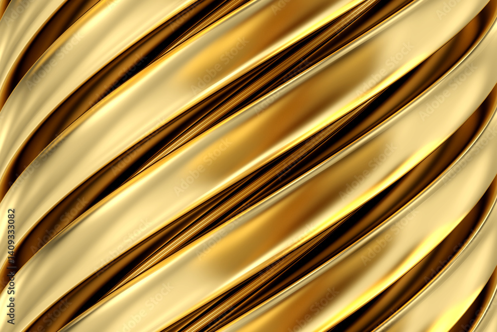 Poster golden spiral abstract, mesmerizing and luxurious abstract design features spiraling pattern of slee