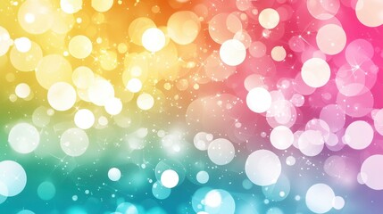 Soft Pastel Sunrise Background with Golden Light and Bokeh Effects