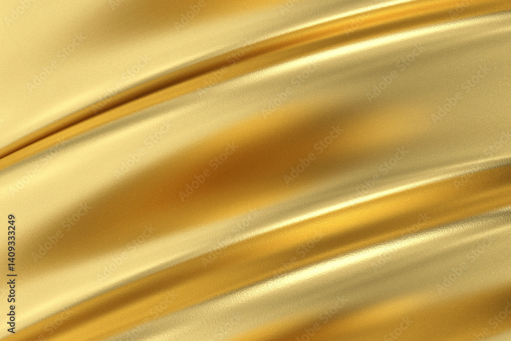 Poster golden abstract swirl, luxurious, swirling golden texture creates an abstract background with smooth