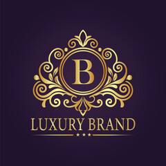 luxury gold logo concept