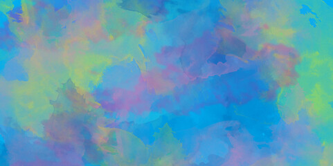 blue and green abstract fractal background 3d rendering illustration. Art wallpaper. Digital canvas. Painted texture. Multicolor brush strokes. marbled grunge and gradient blue green colors .