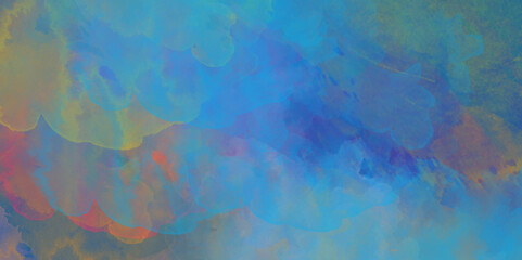 blue and green abstract fractal background 3d rendering illustration. Art wallpaper. Digital canvas. Painted texture. Multicolor brush strokes. marbled grunge and gradient blue green colors .