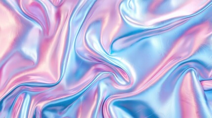 Fototapeta premium Surreal Pastel Liquid Metal Background with Smooth Texture