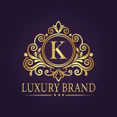 luxury gold logo concept