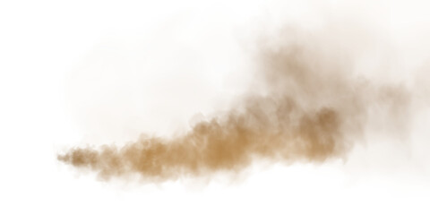 A vivid illustration depicting sandy smoke clouds and swirling dust particles amidst a dramatic desert storm © Orange Sky