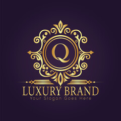 luxury gold logo concept