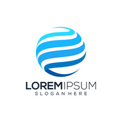 Abstract circle logo design