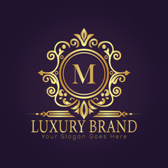 luxury gold logo concept