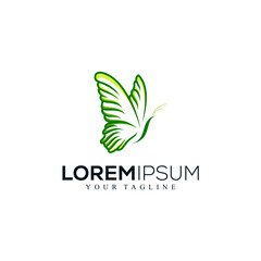 Abstract butterfly logo design