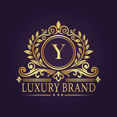 luxury gold logo concept