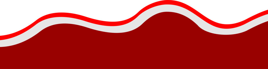 Red And White Border
