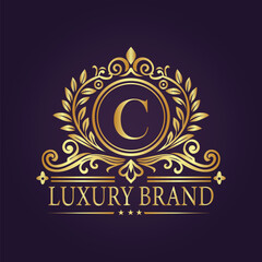 luxury gold logo concept