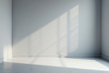Obraz premium Softly lit grey room with gradient background, interior design inspiration, product display