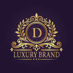 luxury gold logo concept