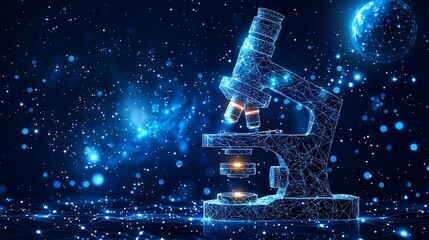 Futuristic microscope in space