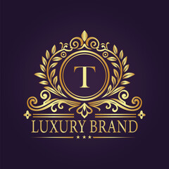 luxury gold logo concept