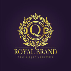 luxury gold logo concept