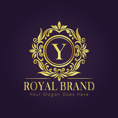 luxury gold logo concept