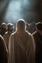 Yeshua and His Disciples: A Moment of Awe