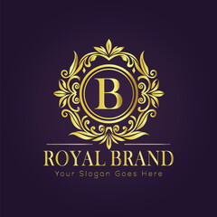 luxury gold logo concept