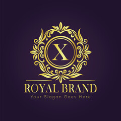 luxury gold logo concept