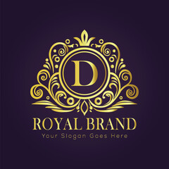 luxury gold logo concept