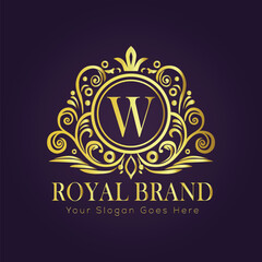 luxury gold logo concept