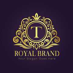 luxury gold logo concept
