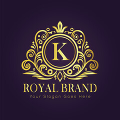 luxury gold logo concept