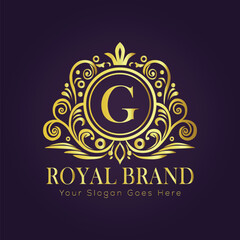 luxury gold logo concept