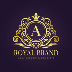 luxury gold logo concept