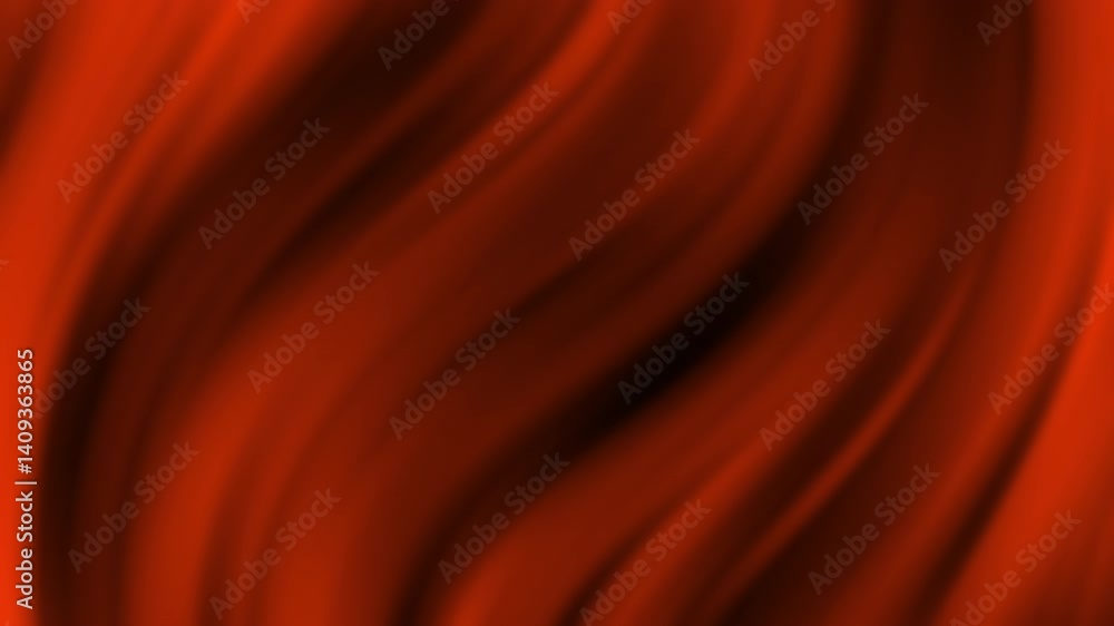 Poster a flowing, vibrant red wave pattern with smooth gradients and soft curves, creating an abstract and 