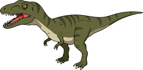 Fototapeta premium dinosaur, Jurassic, Cretaceous, Mesozoic, Triassic, Sauropoda, Ornithopoda, Ceratopsia, Giganotosaurus, Carnotaurus