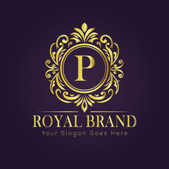 luxury gold logo concept