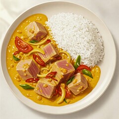 Tuna Curry Recipe, Delicious Tuna Curry, Easy Tuna Curry, Tuna, Curry, Fish Curry, Seafood Curry, Asian Curry, Thai Curry, Yellow Curry, Creamy Curry, Spicy Curry, Homemade Curry, Quick Curry, Healthy