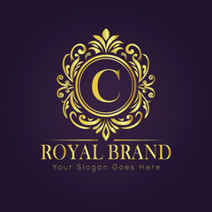 luxury gold logo concept