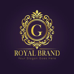 luxury gold logo concept