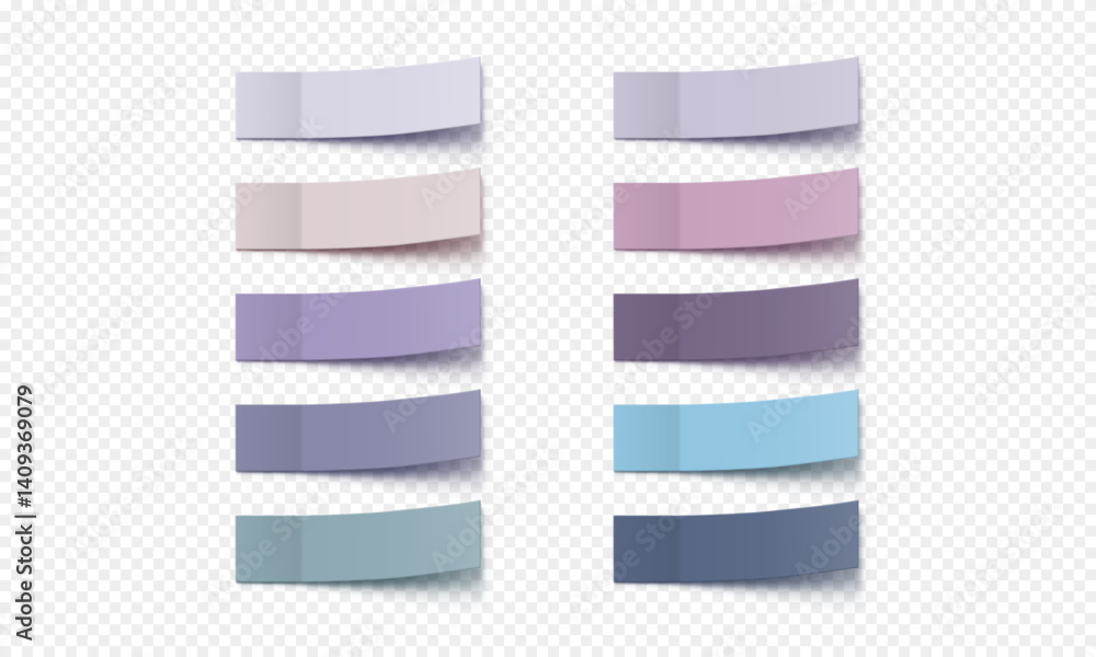 Aufkleber vector collection colorful realistic sticky notes. post note stickers template. sticky paper tapes w