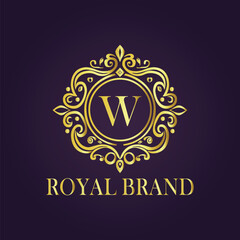 luxury gold logo concept